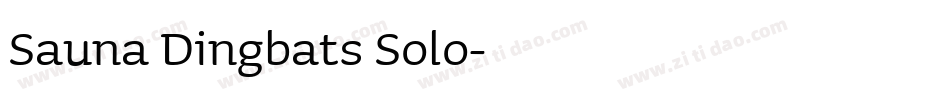 Sauna Dingbats Solo字体转换